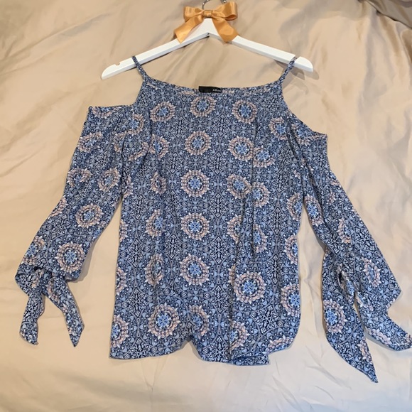 Flowy Aqua blouse - Picture 3 of 3